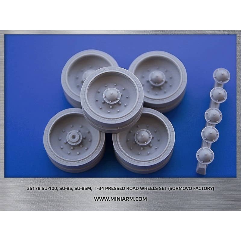 1/35 SU-100, SU-85. SU-85M, T-34 Pressed Road Wheels Set (Sormovo Factory)