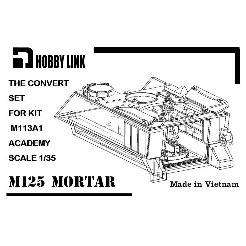 1/35 U.S. M125 Self-Propelled Mortar Modification Kit Academy M113