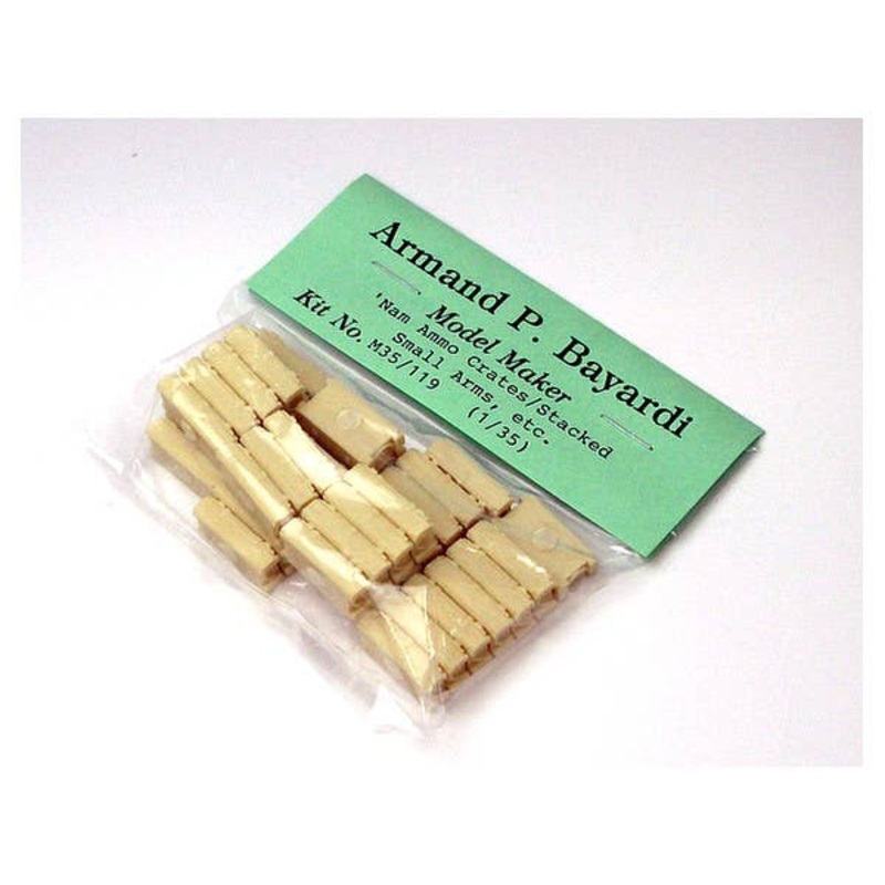 1/35 Vietnam Ammo Crates, Stacked Small Arms, etc. (10pcs)
