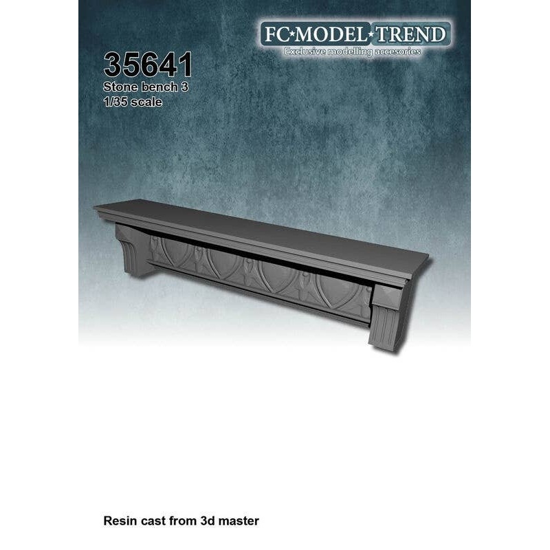 1/35 Wall Stone Bench 3