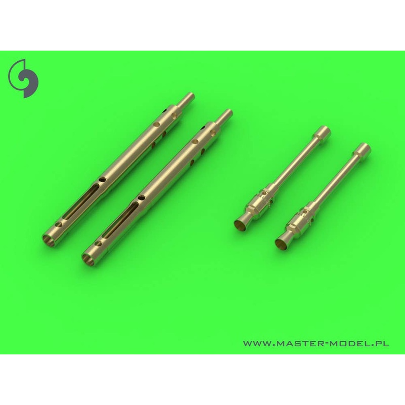 1/35 WWII German MG34 Machine Gun (7.92mm) Panzerlauf Tank Barrel with Armor Sleeve (2 pieces)