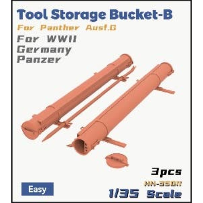 1/35 WWII German Tank Tool Storage Bucket Set B