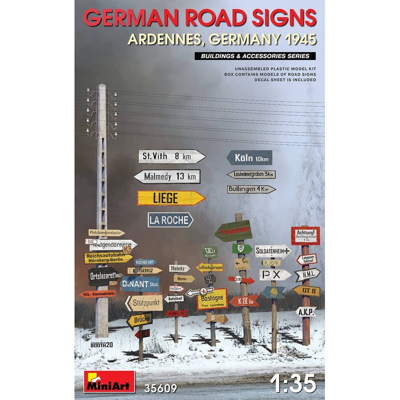 1/35 German Road Signs (Ardennes, Germany 1945)