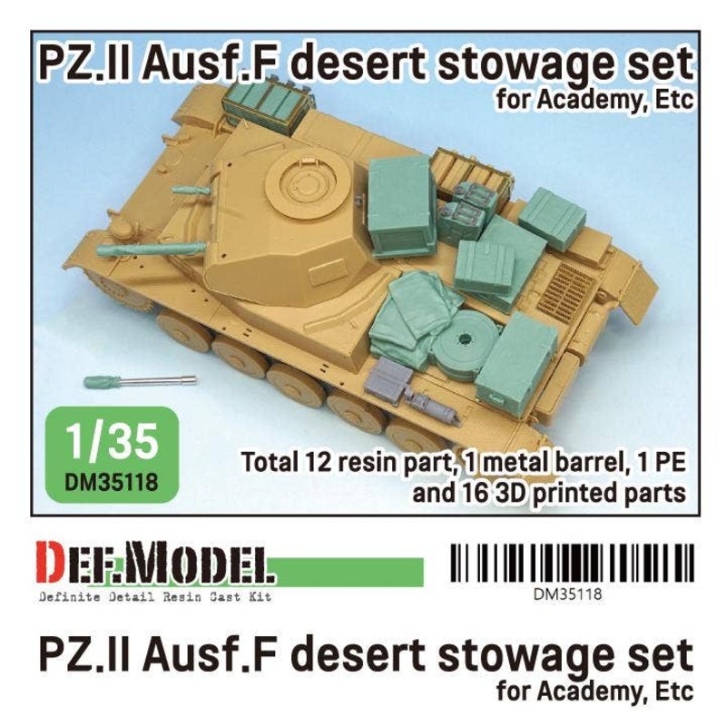 1/35 PZ.II Ausf.F Desert Stowage Set (for Academy)