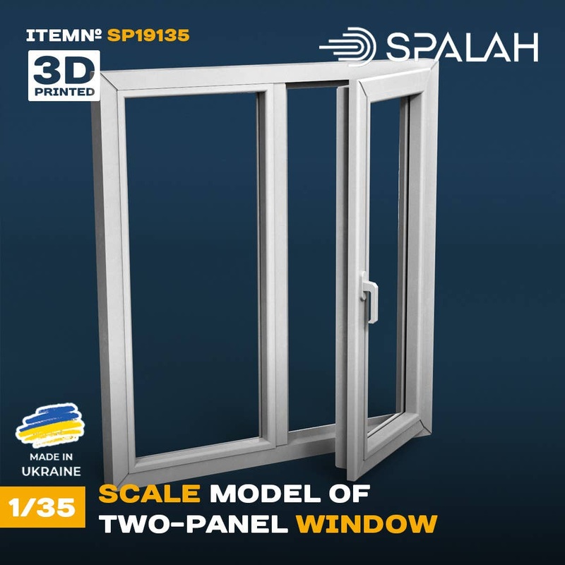 1/35 Scale model Two-section window.