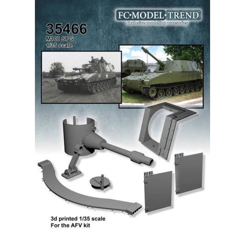 1/35 US Army M108 Detail Up Parts Set (for AFVclub)