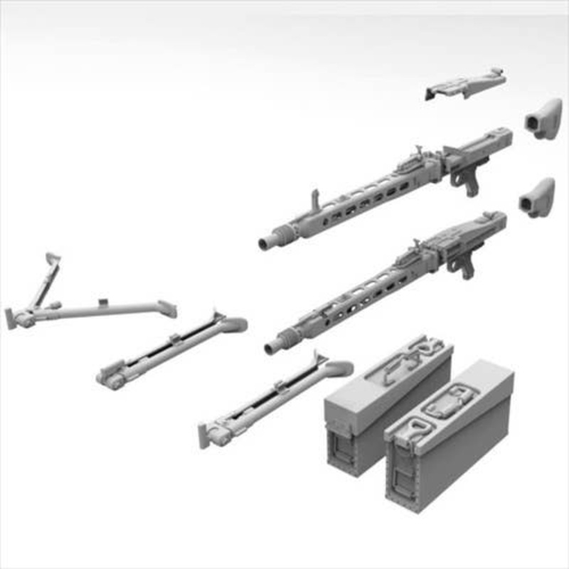 1/35 WWII German MG42 Machine Gun Late Model (2 pieces)