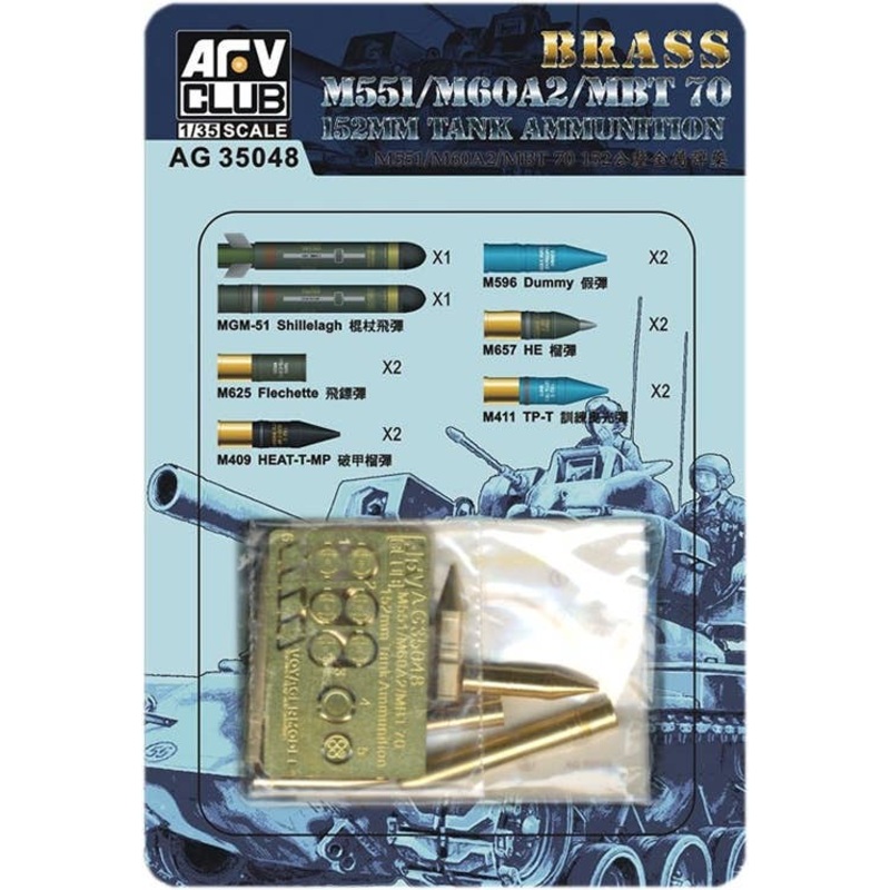 M551/M60A2/MBT 70 152mm Tank Ammunition 152mm, Made of Metal