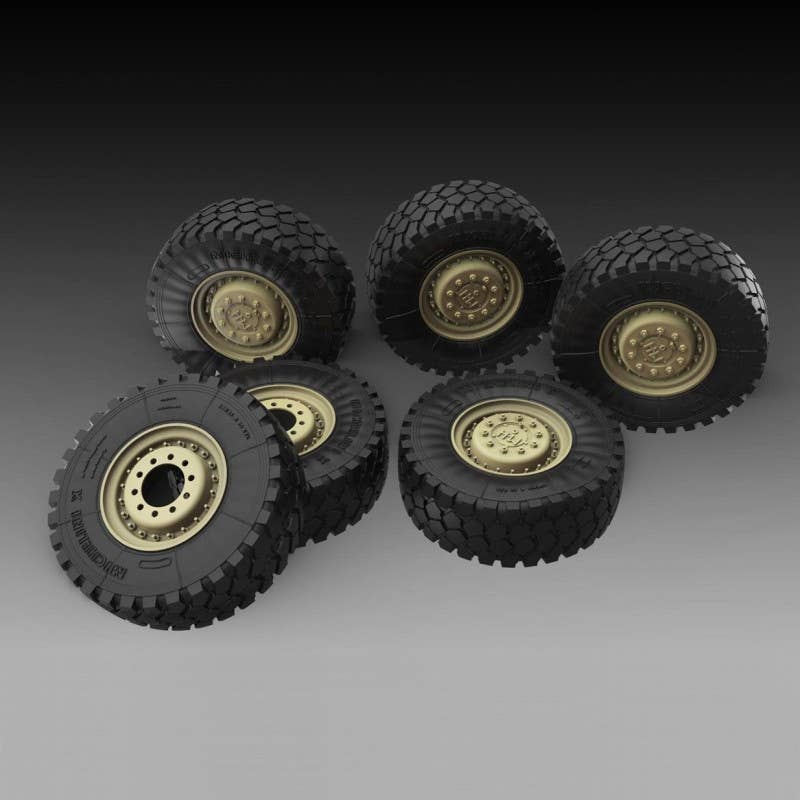 1/35 Cougar-4x4 sagged wheels