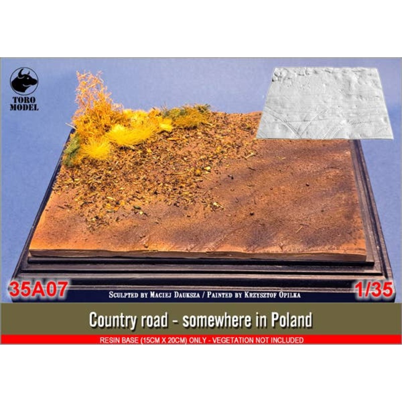 1/35 Country Road Somewhere in Poland (Resin Base 15x20cm) Resin Base only
