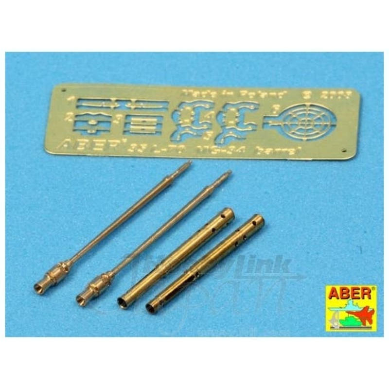 1/35 German Tank Machine 2 Gun Barrels MG34 w/Panzermantel