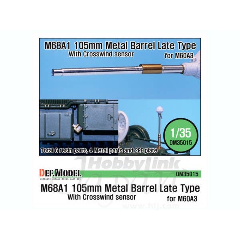 1/35 M68A1 105mm Metal Barrel Late Type (for M60A3)