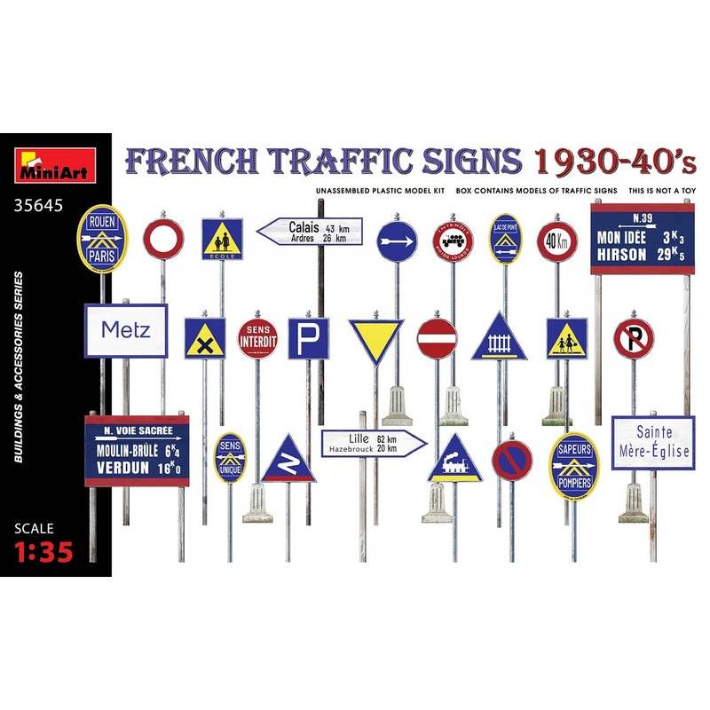 1/35 Road Signs France 1930-40s