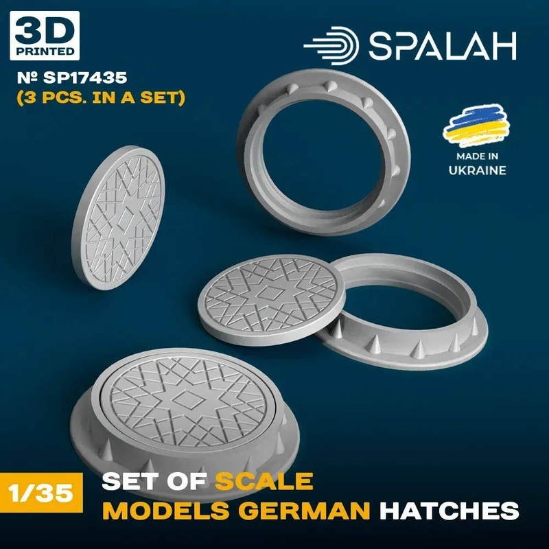 1/35 Set of scale models German Hatches, (3 psc)