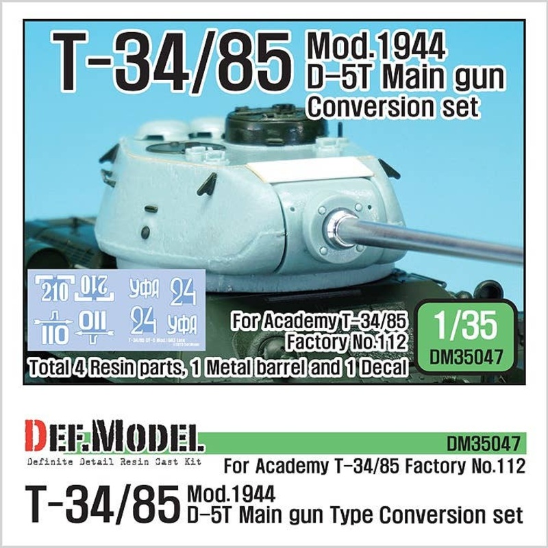 1/35 T-34/85 D-5T Turret Conversion Set Late (for Academy)