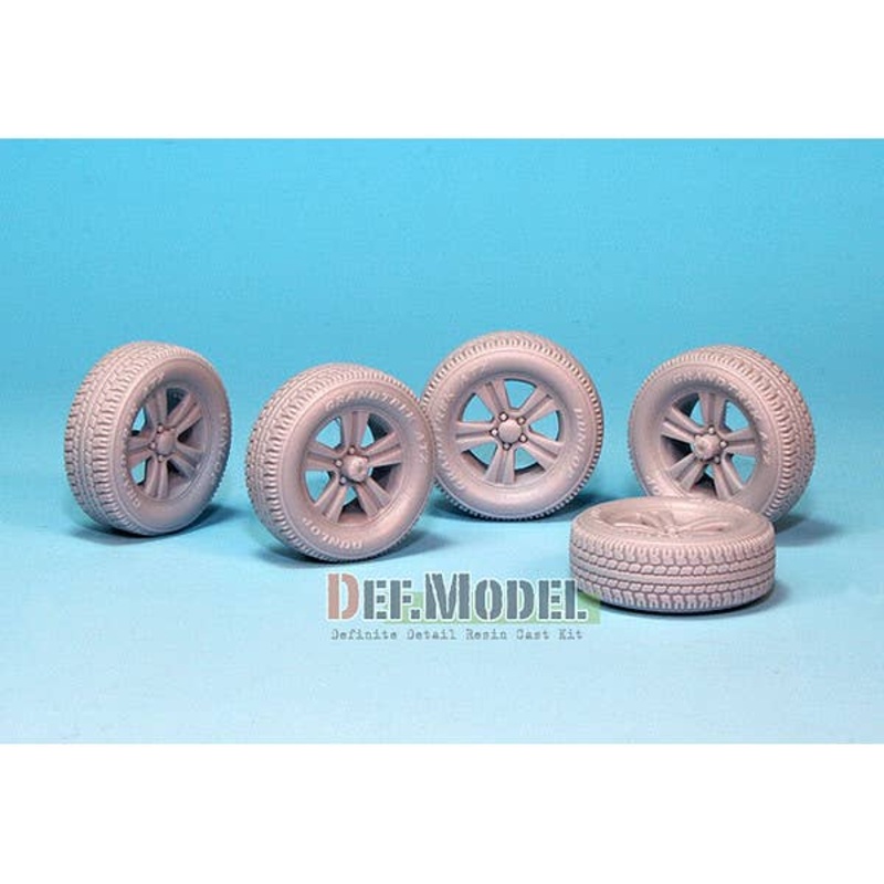 1/35 Technical Pick Up Truck Sagged Wheel Set (for Meng Model)