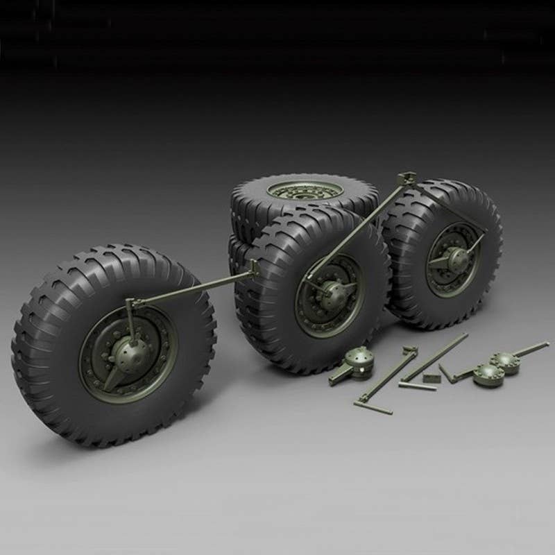 1/35 US DUKW's Own Weight Deformation Tire Set
