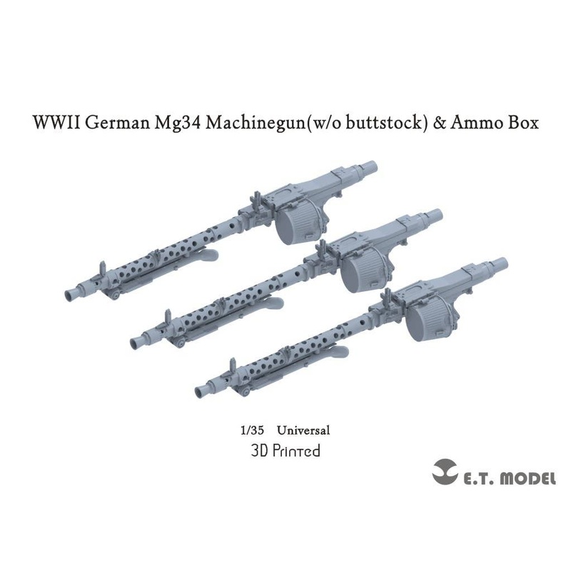 1/35 WW.II German MG34 Machine Gun (Without Stock) (3D)