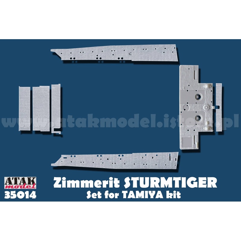 1/35 WWII Germany Zimmerit Set for 38cm Assault Mortar Storm Tiger (for Tamiya)
