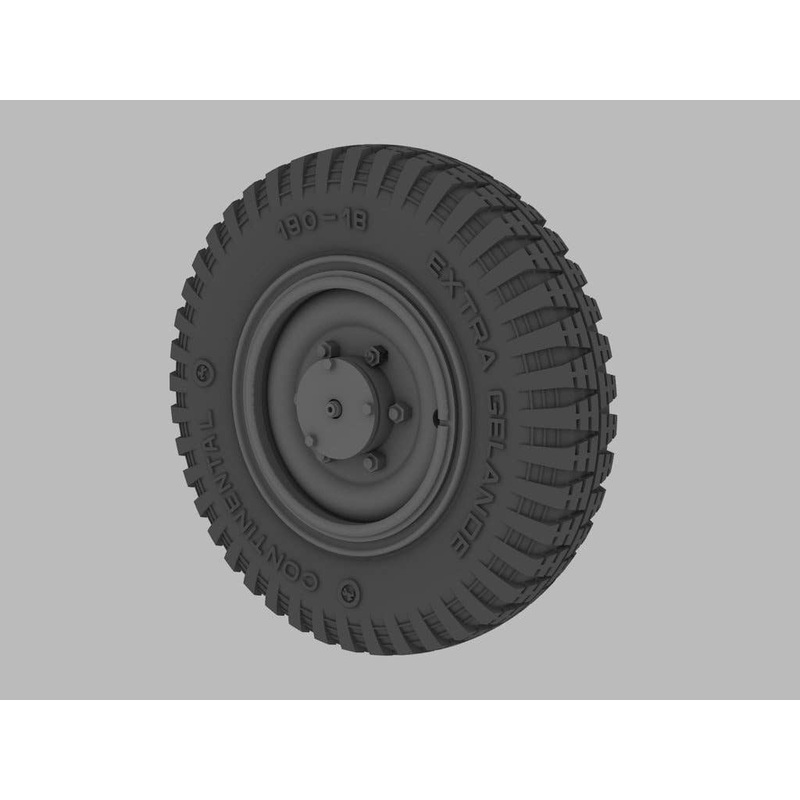 Sd.Kfz 221/222 Road Wheels (Late Pattern)