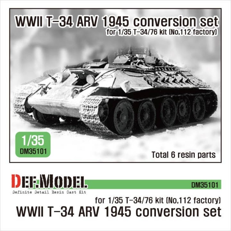 WWII Soviet T-34 ARV 1945 Coversion Set (for 1/35 T-34/76 No.112 Factory Kit)