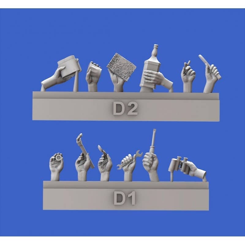 1/35 Assorted Hands Set No.4