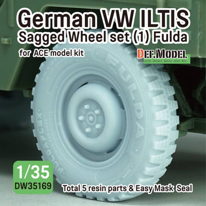 1/35 German VW ILTIS sagged tire set (1) Fulda (for ACE model)