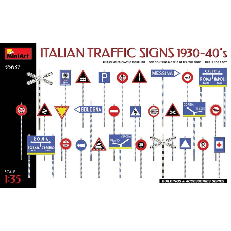 1/35 Italian Traffic Sign 1930-40