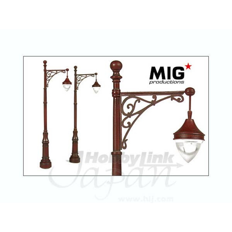 1/35 Single Street Lamps S.28 Type w/Clear Resin Light and Photo-Etched Parts (2pcs)