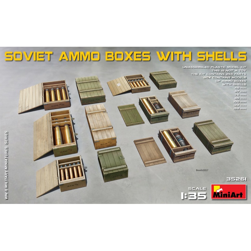 1/35 Soviet Ammo Box with Shells