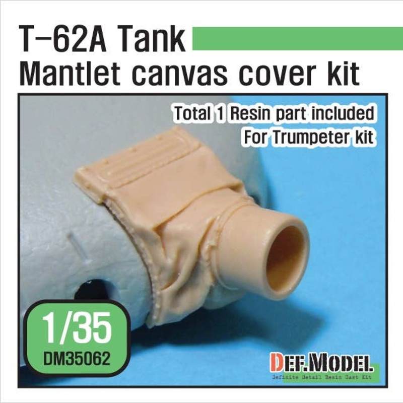 1/35 T-62A Mantlet Canvas Cover Set (Trumpeter)