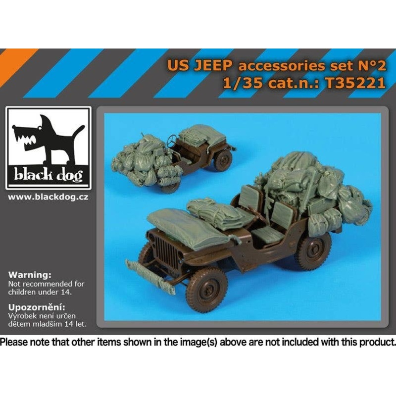 1/35 US Jeep Accessories Set