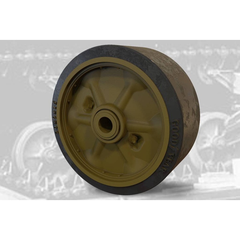 1/35 US Tank M4 Sherman VVSS Stamped Spoke Roadwheels (C85163) Set