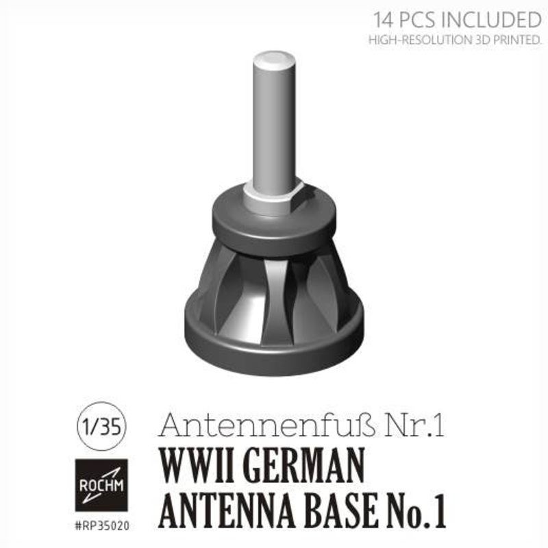 1/35 WW.II German Military Antenna Base Set No.1 (Antenna Fas Nr.1) 14 pcs