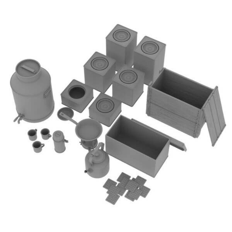 1/35 WWII British 5 O'Clock Tea Party Set