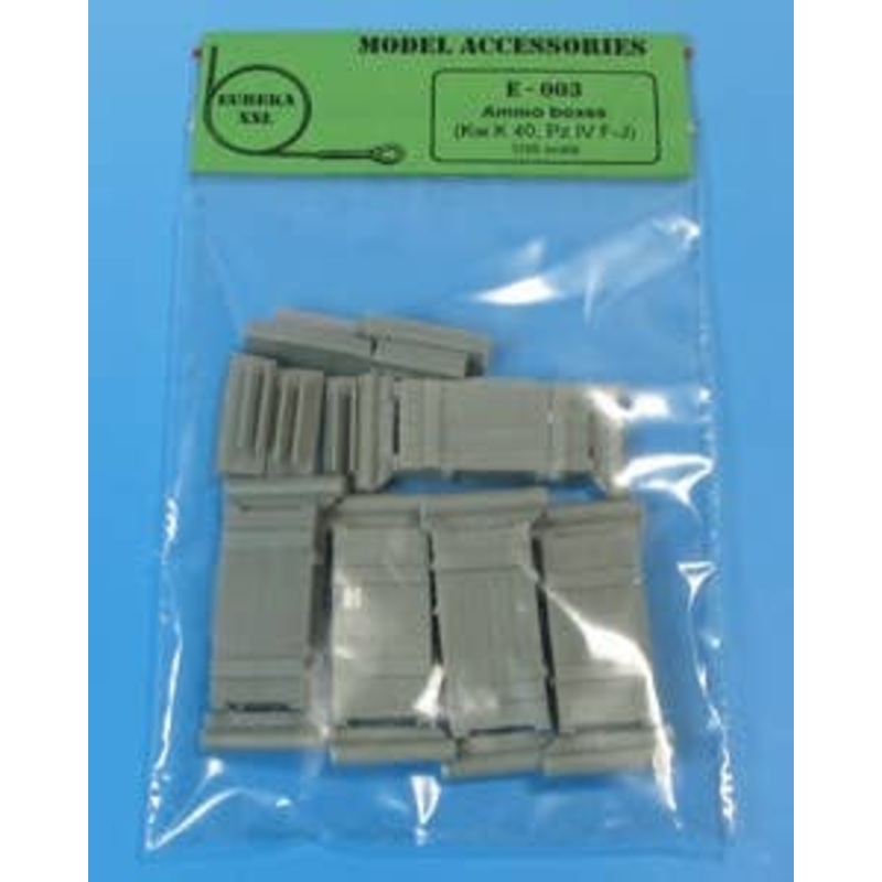 1/35 WWII Germany 7.5cm KwK40/StuK40 L/43 & 48 Ammunition Box #2 (5pcs Set)
