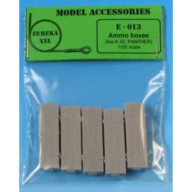 1/35 WWII Germany 7.5cm KwK42 L/70 Ammunition Box (5pcs Set)