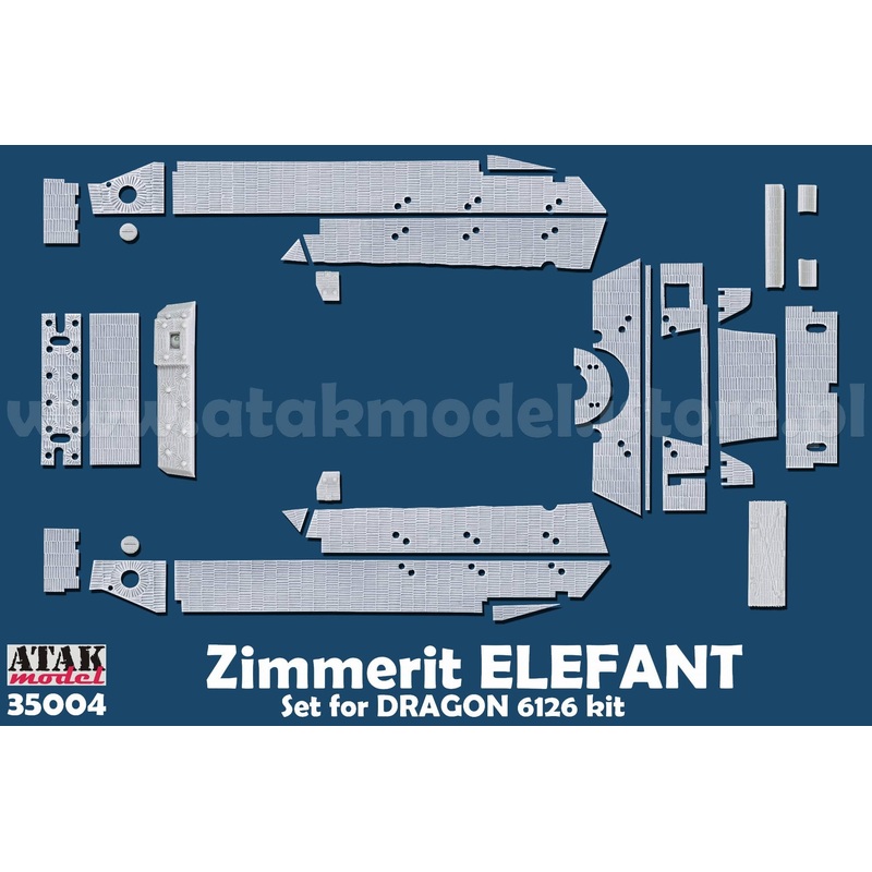 1/35 WWII Germany Elephant Heavy Tank Destroyer Zimmerit Set (for Dragon)