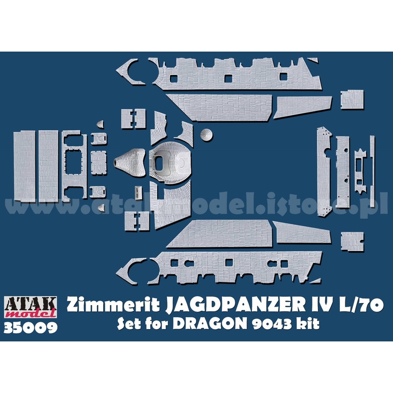 1/35 WWII Germany Jagdpanzer IV / Zimmerit Set for 70 (V) Lang (for Dragon)