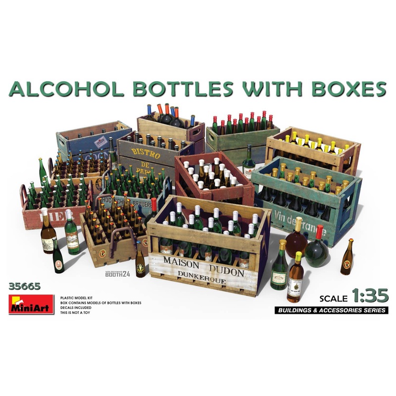 1/35 Alcohol Bottles w/Boxes