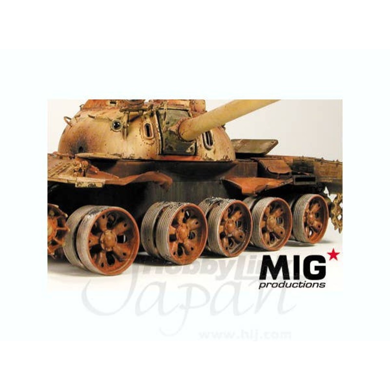 1/35 Burn Out T55/T62 Wheels (5 Double Wheels)