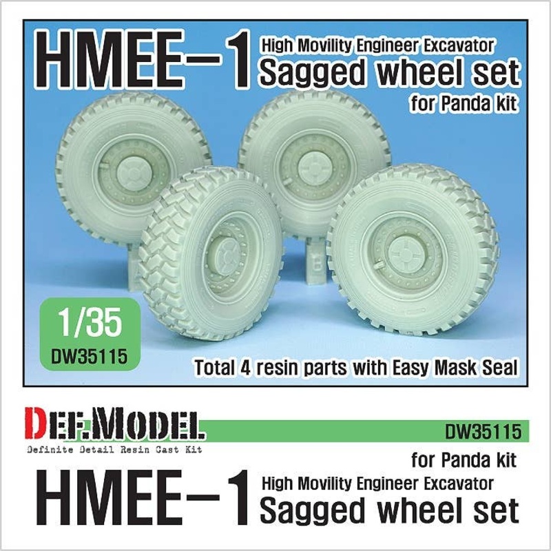 1/35 HMEE-1 Sagged Wheel Set (for Panda Hobby)