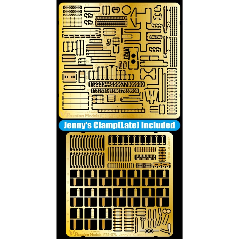 1/35 Jagdpanzer IV/70(V)Lang Sd.kfz.162/1 Etching Set (Tamiya 35430)