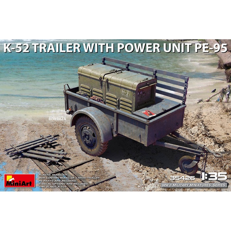 1/35 K-52 Trailer w/Power Unit PE-95