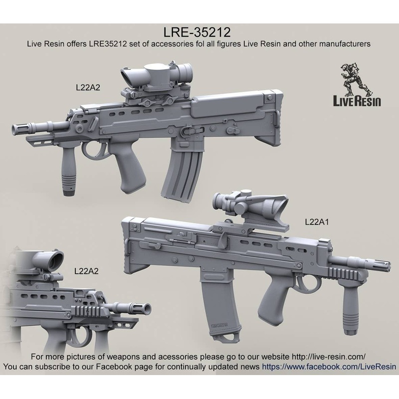 1/35 L22A1 & L22A2 Carbine w/SUSAT Scope & ACOG Scope