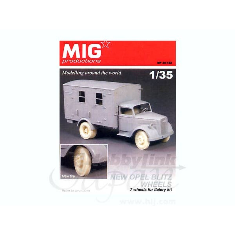 1/35 New Open Blitz Wheels for Italeri (7 pcs)