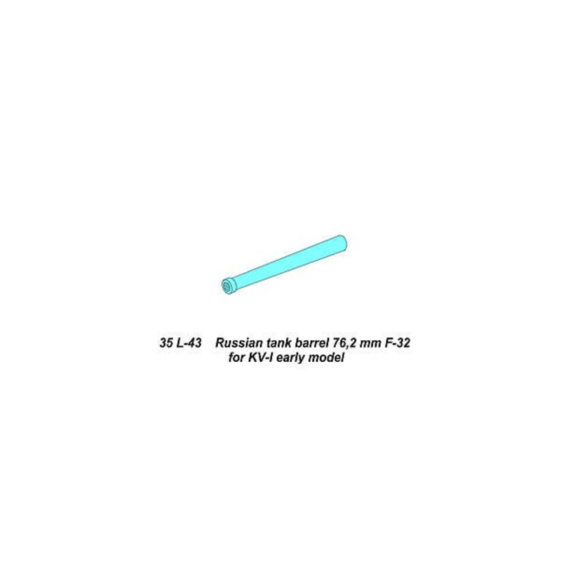 1/35 Russian 76.2mm F-32 Tank Barrel for KV-I Early Model