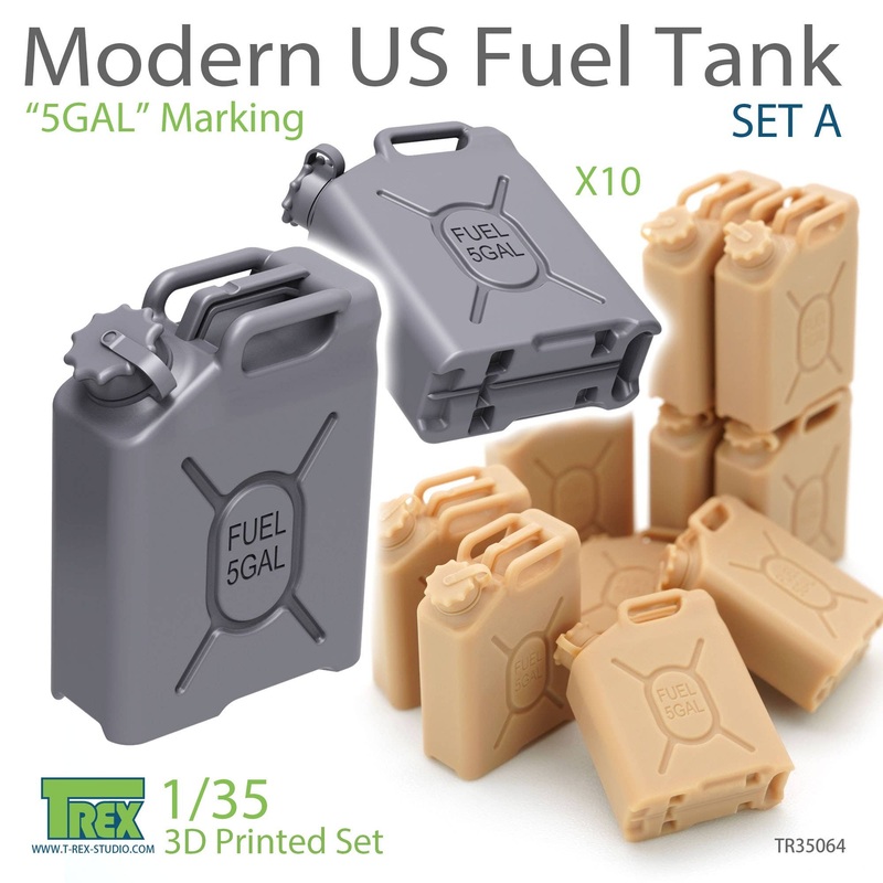 1/35 U.S. Military Fuel Plastic Tank Set (5GAL) Notation Specifications