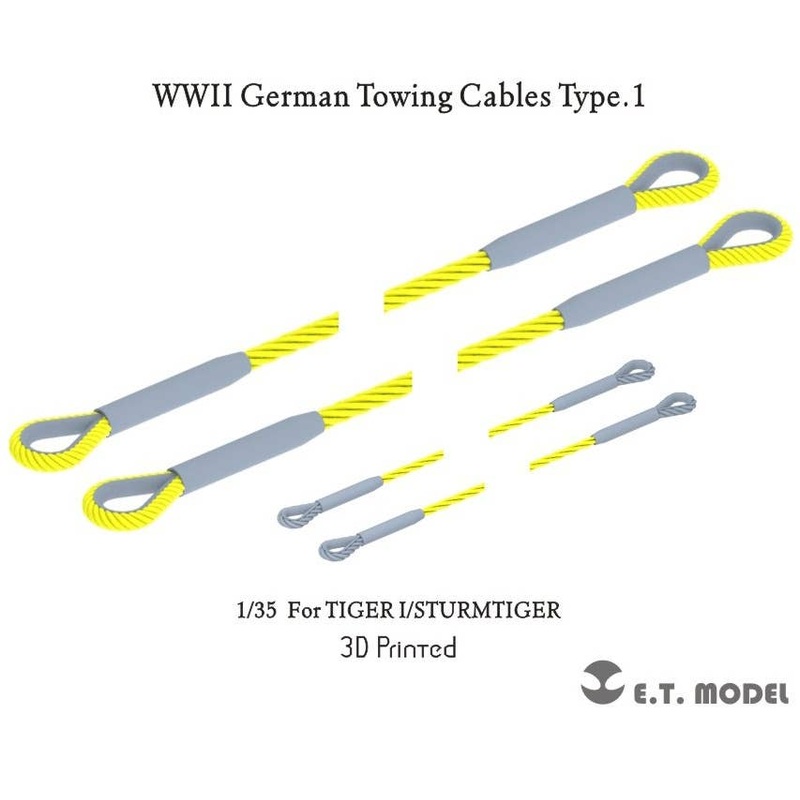1/35 WW.II German Traction Cable Set Type.1 for Tiger I / Sturm Tiger (Compatible with Each Company's Kit)