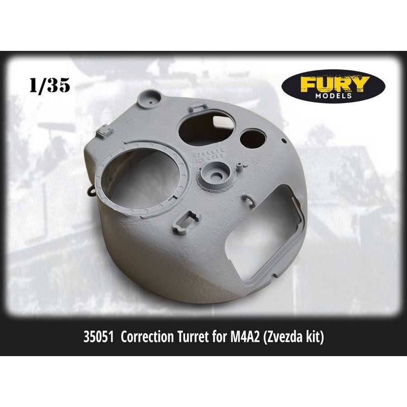 1/35 WW.II US / Russia M4A2 Sherman Tank Refurbishment Turret Set (for Zvezda)